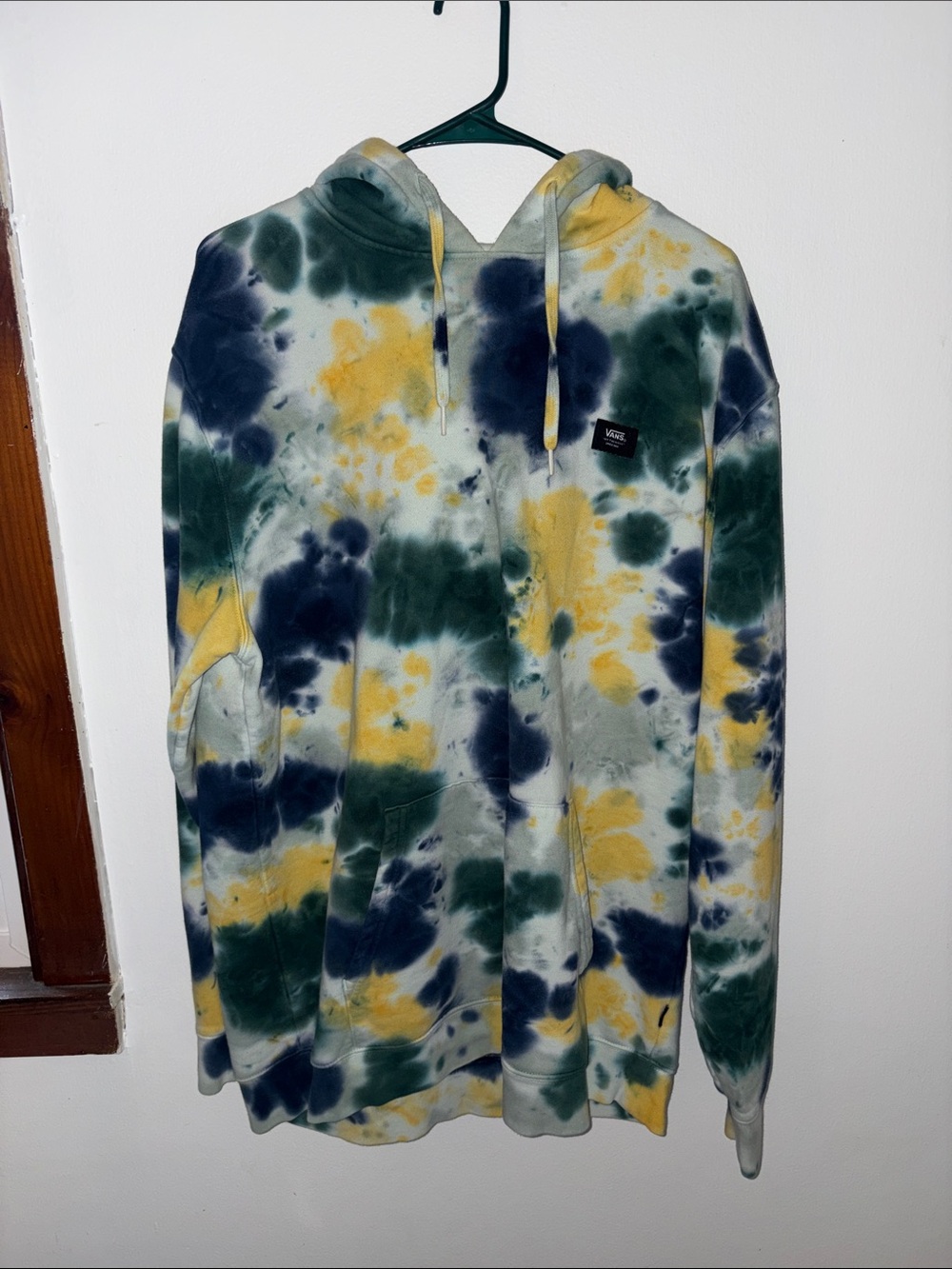 Vans Tie-Dye Pullover Hoodie in Yellow, Green & Navy